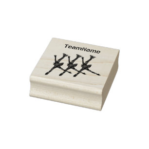 Synchronized skating team stamp - arabesques