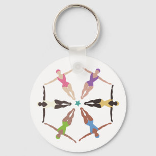 Synchronized Swimmers Key Ring