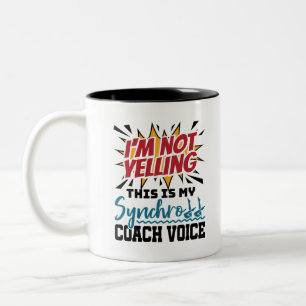 Synchronized Swimming Synchro Coach Voice Two-Tone Coffee Mug