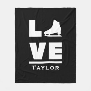 Synchronous Love And Live Figure Skating Fleece Blanket