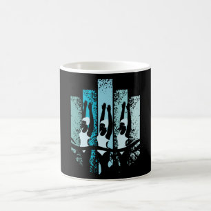 Synchronous Swimming Retro Coffee Mug