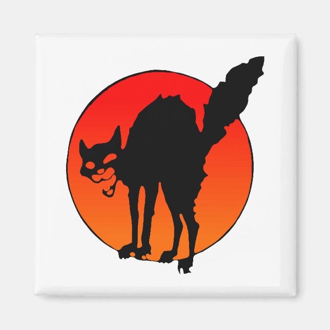 Syndicalist's cat magnet (Front)