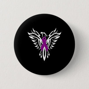 Syndrome Awareness Purple Ribbon1  6 Cm Round Badge