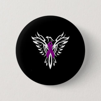 Syndrome Awareness Purple Ribbon1  6 Cm Round Badge
