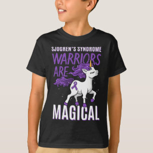 Syndrome Awareness Warrior Unicorn Sicca Gift Idea T-Shirt