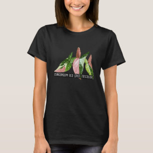 Syngonium Red Spot Tricolor  PhiroPlants Monstera  T-Shirt