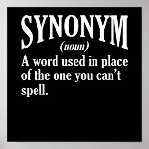 Synonym Definition English Language Teacher Poster
