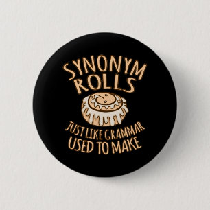 Synonym Rolls English Language Teacher Teach 6 Cm Round Badge