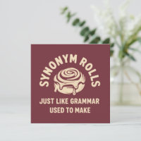 Synonym Rolls Just Like Grammar Used to Make Funny