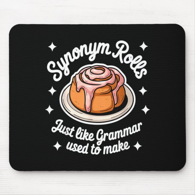 Synonym Rolls Just Like Grammar Used To Make Gramm Mouse Mat (Front)