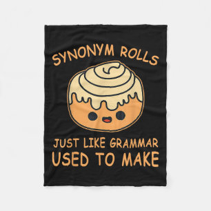 Synonym Rolls Just Like Grammar Used To Make Teach Fleece Blanket