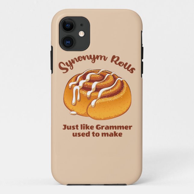 Synonym Rolls Just Like Grammer Used To Make Case-Mate iPhone Case (Back)