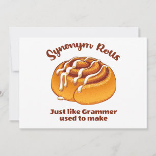 Synonym Rolls Just Like Grammer Used To Make Holiday Card