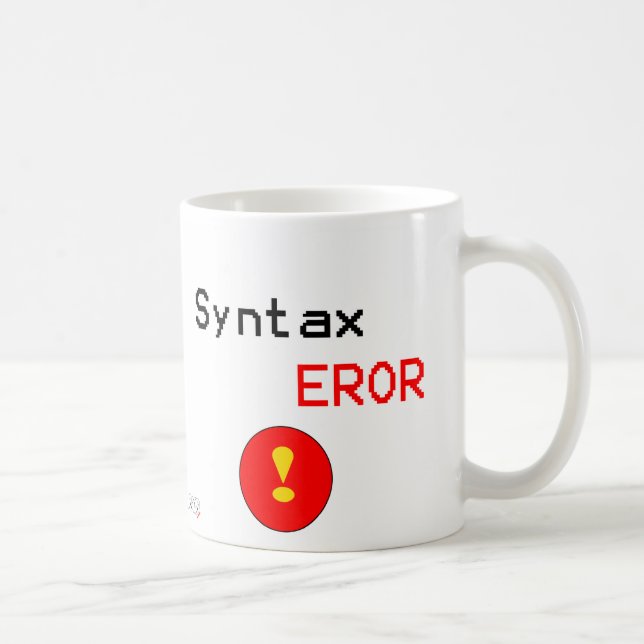 Syntax Error Coffee Mug (Right)