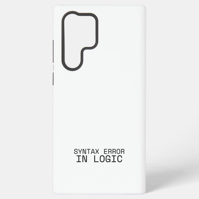Syntax Error In Logic Minimalist Technical  Samsung Galaxy S22 Ultra Case (Back)
