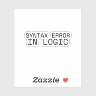 Syntax Error In Logic Minimalist Typewriter