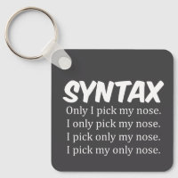 Syntax Funny Nose Picking