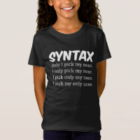 Syntax Funny Nose Picking