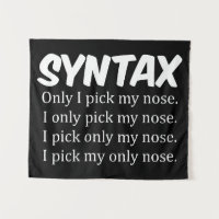 Syntax Funny Nose Picking