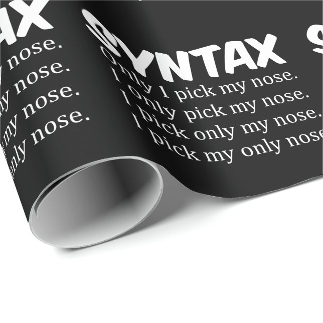 Syntax Funny Nose Picking Wrapping Paper (Roll Corner)