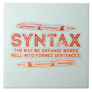 Syntax Funny Sentence structure Grammar Tile