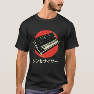 Synth Keyboard Drum Machine Japanese Synthesizer T-Shirt