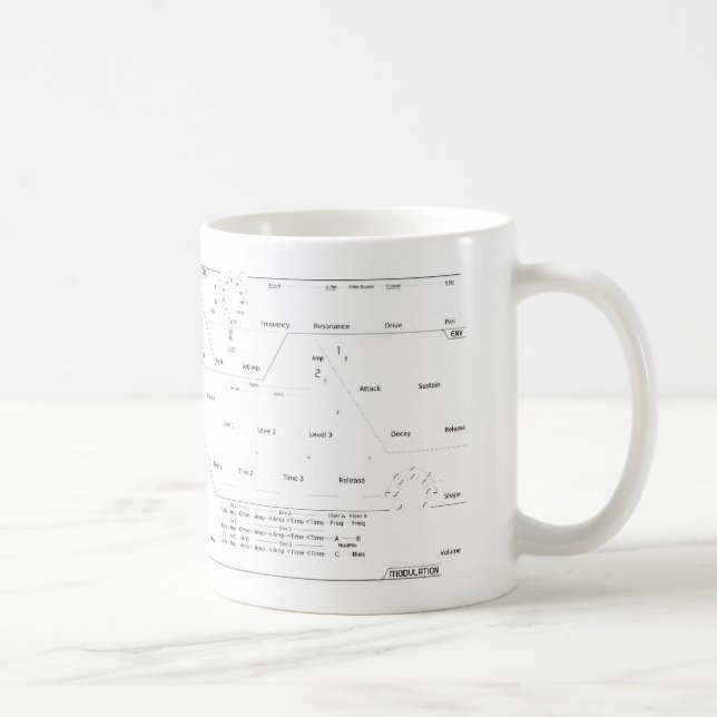 Synth Love Coffee Mug (Right)