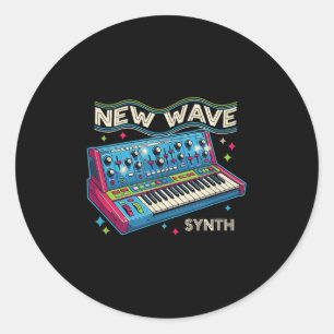 Synth-p New-wave-music Dark-wave 80s - 90s Synthes Classic Round Sticker