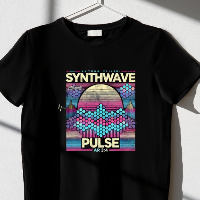 synth wave pulse T-Shirt (Creator Uploaded)