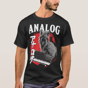 Synthesizer Japanese Trex Modular Analogue Dinosau T-Shirt