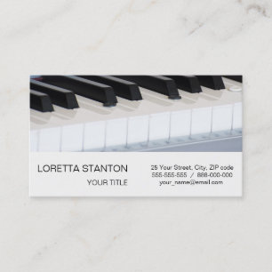 Synthesizer keyboard business card