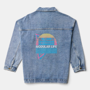 Synthesizer Synth Electronic Musician Modular Life Denim Jacket