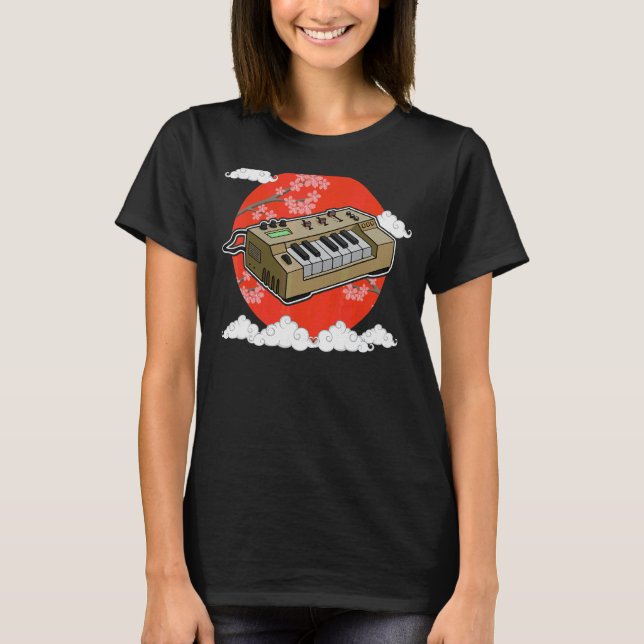 Synthesizer Synth Keyboard Electronic Musicians Mo T-Shirt (Front)