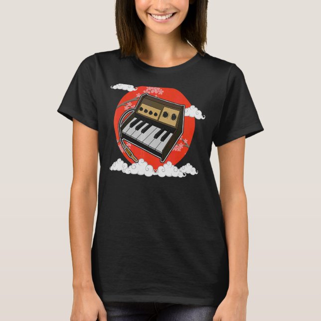 Synthesizer Synth Keyboard Electronic Musicians Mo T-Shirt (Front)