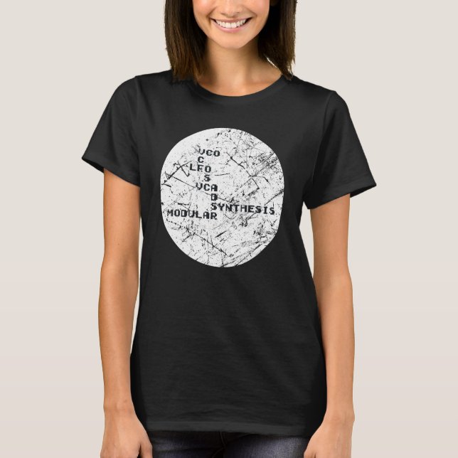 Synthesizer Techno Map T-Shirt (Front)