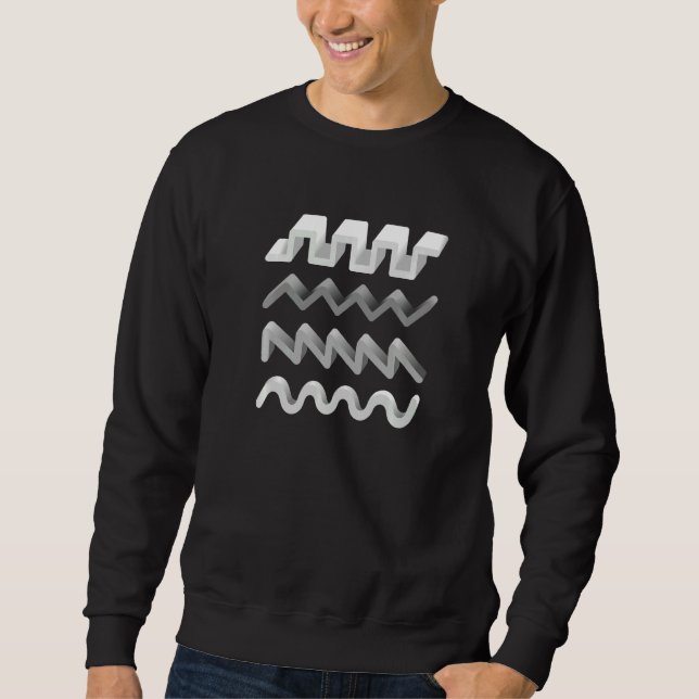 Synthesizer Waveform Sweatshirt (Front)