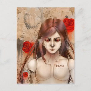 Synthetic Beauty Red version Postcard