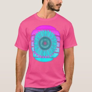 Synthwave 80s Art Vaporwave Flower Blossom Retro S T-Shirt