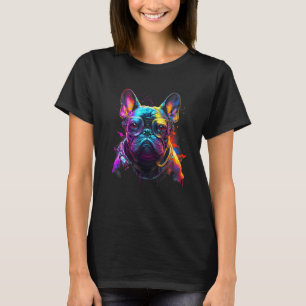 Synthwave Aesthetic Vaporwave Pug with Glasses Ret T-Shirt