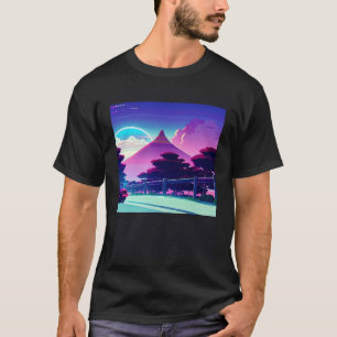Synthwave car outrun retrowave futuresynth sci fi T-Shirt