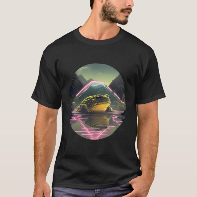 Synthwave Frog T-Shirt (Front)