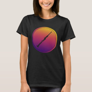 Synthwave Orchestra Instrument Retrowave Clarinet T-Shirt