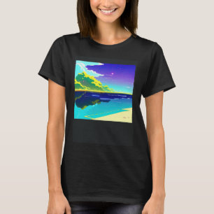 Synthwave outrun retrowave futuresynth sci fi 14 T-Shirt