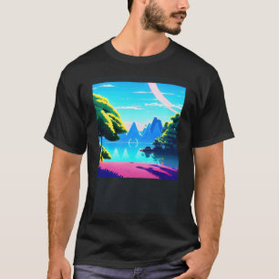 Synthwave outrun retrowave futuresynth sci fi 17 T-Shirt