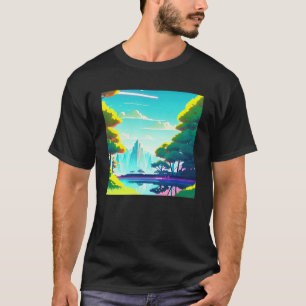 Synthwave outrun retrowave futuresynth sci fi 21 T-Shirt