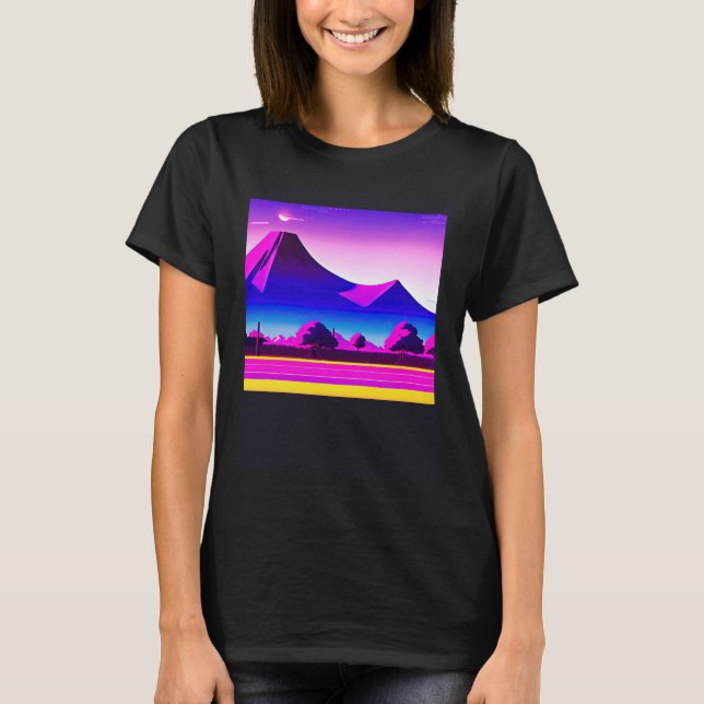 Synthwave outrun retrowave futuresynth sci fi  28 T-Shirt (Front)