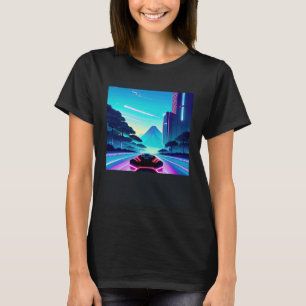 Synthwave outrun retrowave futuresynth sci fi 38 T-Shirt