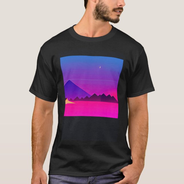 Synthwave outrun retrowave futuresynth sci fi  52 T-Shirt (Front)