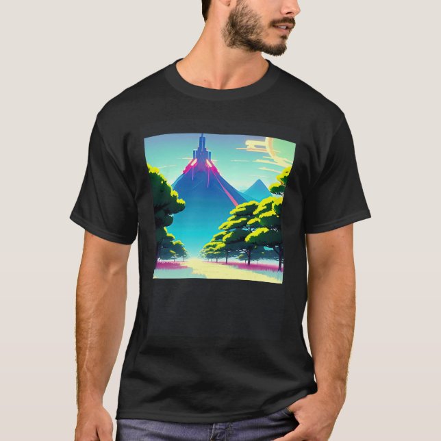 Synthwave outrun retrowave futuresynth sci fi  73 T-Shirt (Front)