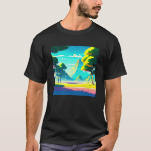 Synthwave outrun retrowave futuresynth sci fi 74 T-Shirt